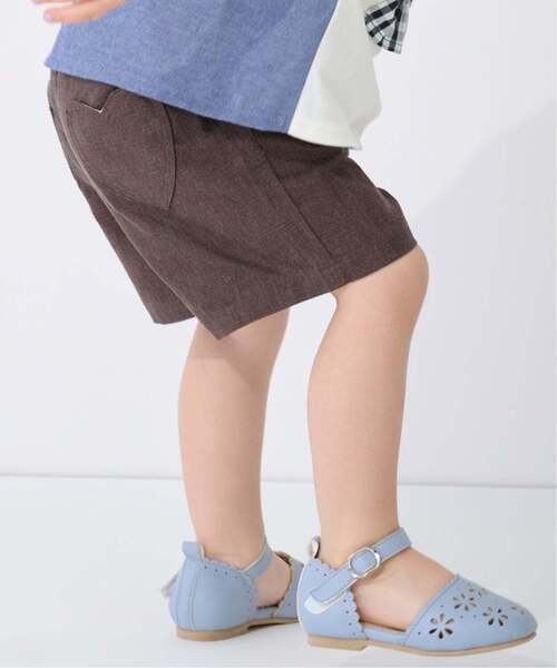 パンツ ウオッシュ加工ハートポケットショートパンツ キッズ 子供服 女の子 | petit main | 06