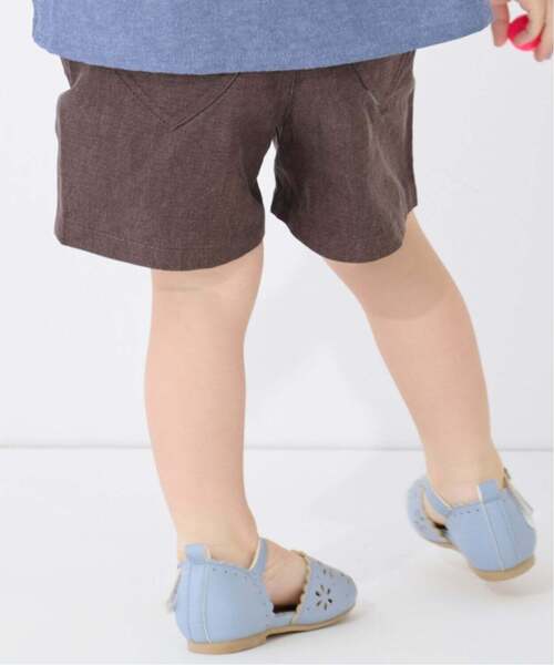 パンツ ウオッシュ加工ハートポケットショートパンツ キッズ 子供服 女の子 | petit main | 07