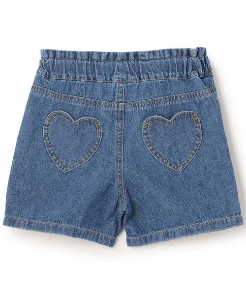 パンツ ウオッシュ加工ハートポケットショートパンツ キッズ 子供服 女の子 | petit main | 10