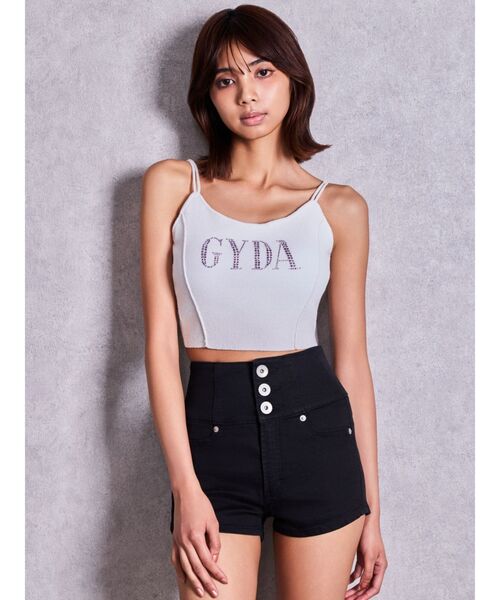 GYDA（ジェイダ） カップ付き キャミソール GYDA bijouラメニット