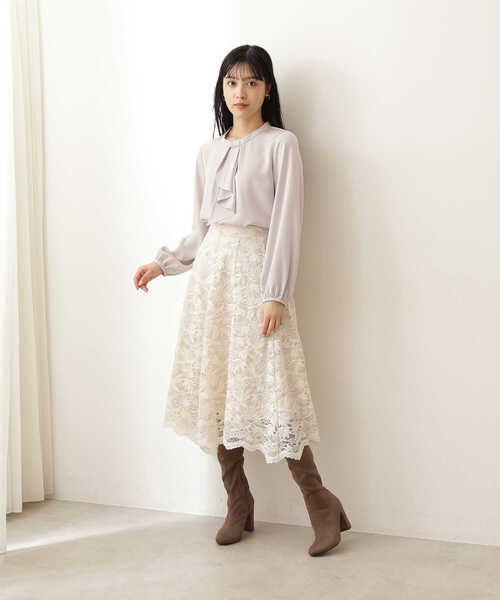 「JILL by JILL STUART」 長袖ブラウス FREE ピンク レディース_画像4