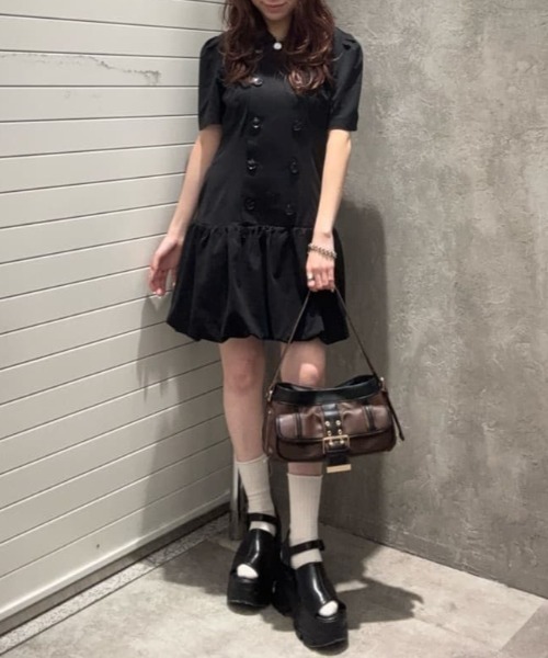 【新品】SLY スライ CUT BALLOON ショートワンピース バルーン SLY（スライ） ワンピース 半袖 CUT BALLOON S/OP カットバルーン