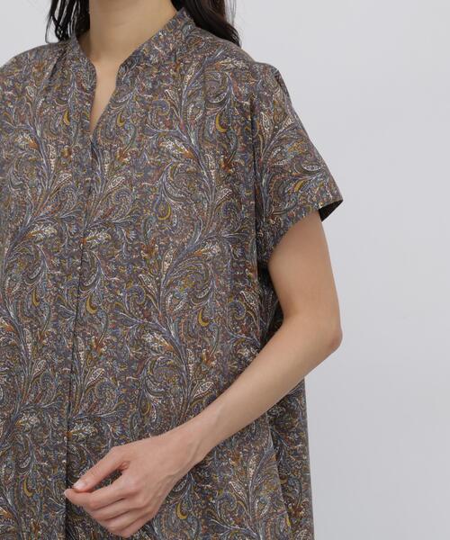 LIBERTY.（リバティ） ワンピース タナローンリバティフレンチスリーブ
