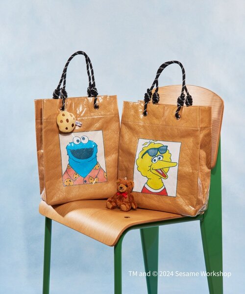 「SESAME STREET」 トートバッグ「ear Papillonnerコラボ」 FREE ベージュ系その他 レディース_画像2