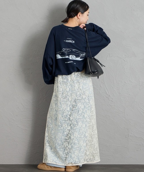 新品★Americana 別注 AMRCN バックプリント Tシャツ AMERICANA（アメリカーナ） tシャツ AMRCN バックプリントロンT