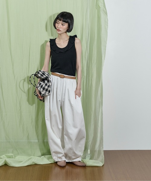 「THE YOn」 フラットパンプス 38 ブラウン レディース_画像9