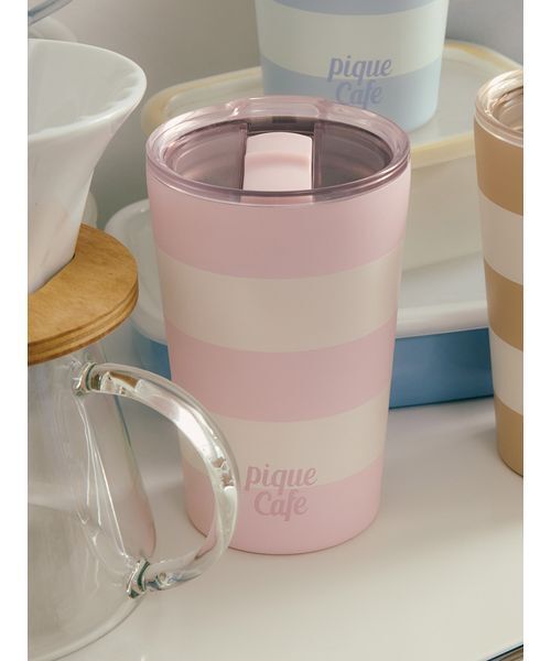gelato pique（ジェラートピケ） タンブラー 「cafe」フタ付き