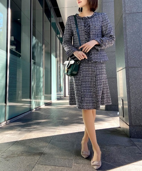 RANAN（ラナン） セットアップ 「3点セット」ツイードジャケット