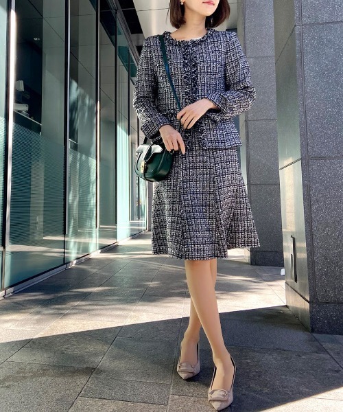 RANAN（ラナン） セットアップ 「3点セット」ツイードジャケット