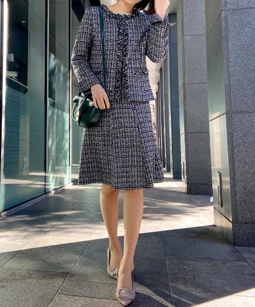 RANAN（ラナン） セットアップ 「3点セット」ツイードジャケット