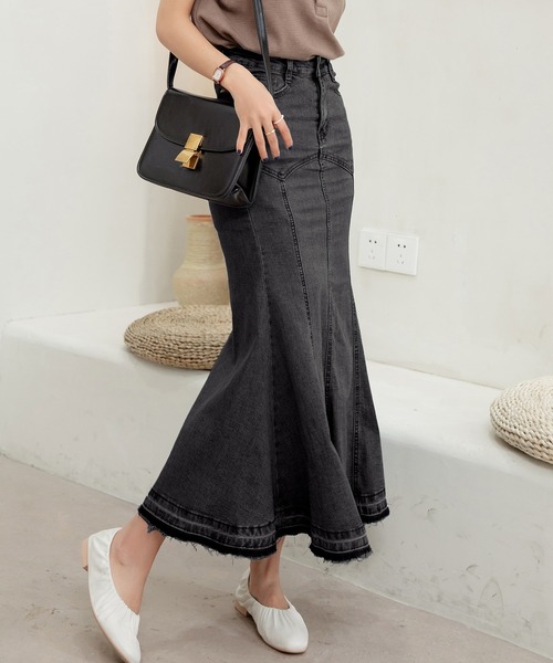 シェリエ sheller デニムスカート マーメイド atelier SOMETHING MERMAID DENIM SKIRT/マーメイドデニム