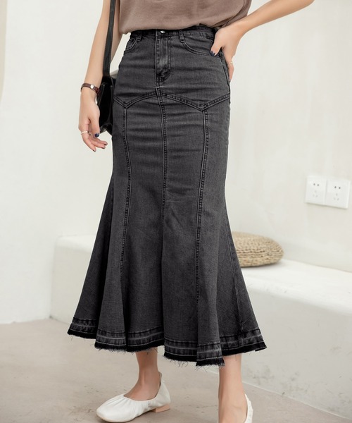 DAY CLOSET デニムスカート レディース マニッシュマーメイドデニム