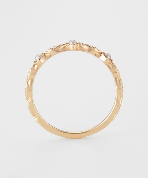 sui　agate 指輪　リング　k10 パールリング　13号 agete（アガット） 指輪 リング K10パールリング レディース