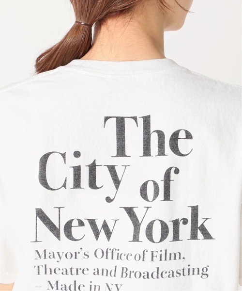 FRAMeWORK - NYC プリントTシャツ セール】NYC PRINT Tシャツ (ホワイト)◇（Tシャツ/カットソー