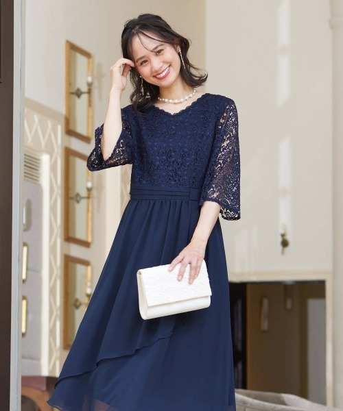 Jolie et Jolie（ジョリー エ ジョリー） ドレス レース使いイ