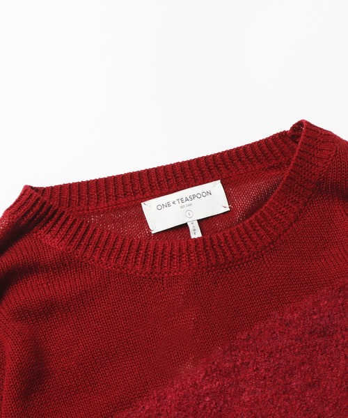 ニット セーター ONE TEASPOON/ワンティースプーン SHATTERED CREW KNIT SWEATER セーター レディース One Tea spoon ニット セーター ONE TEASPOON/ワンティー