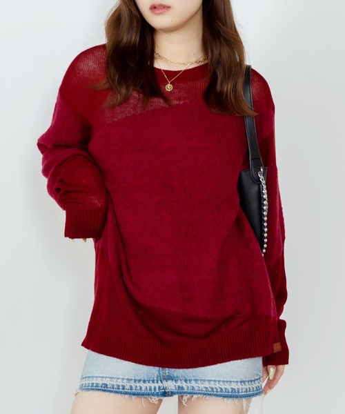 ニット セーター ONE TEASPOON/ワンティースプーン SHATTERED CREW KNIT SWEATER セーター レディース One Tea spoon ニット セーター ONE TEASPOON/ワンティー