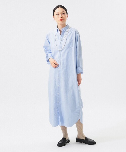 BEAMS BOY シャツ ワンピース 【 日本製 】ビームスボーイ BEAMS BOY シャツワンピース オックスフォード ボタンダウン