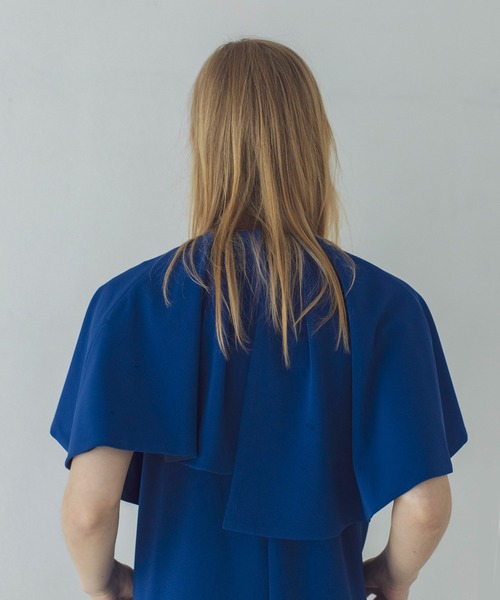 DRESSLAVE ワンピース asymmetric cape dress(アシンメトリー