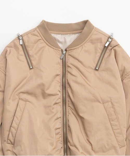 Maison Special】ショルダー ジップ ナイロン ブルゾン