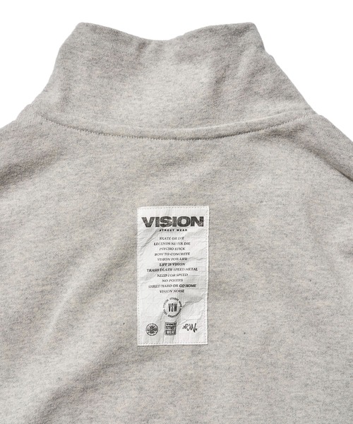 トレーナー スウェット 「VISION STREET WEAR」13オンス ヘビーウェイトハーフジップ レディース メンズ VISION STREET WEAR トレーナー スウェット 「VISION WEAR」13