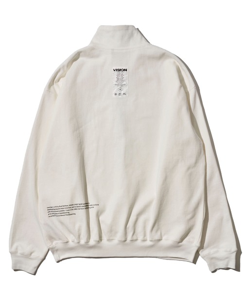 トレーナー スウェット 「VISION STREET WEAR」13オンス ヘビーウェイトハーフジップ レディース メンズ VISION STREET WEAR トレーナー スウェット 「VISION WEAR」13
