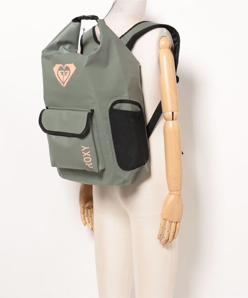 デイバック リュック NEED IT/ロキシーワンポイントブランドロゴロールバッグ レディース