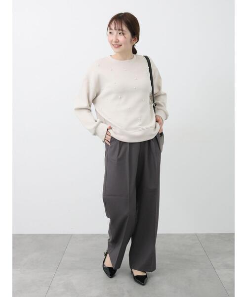 Te chichi TERRASSE パンツ 「セットアップ可」タックワイド