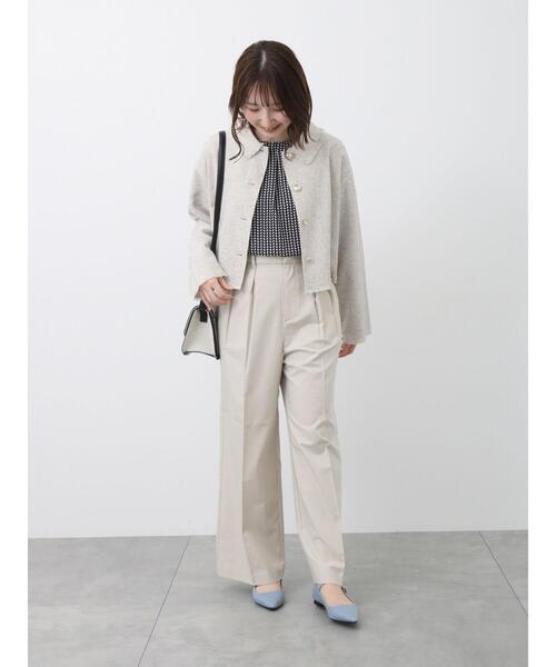 Te chichi TERRASSE パンツ 「セットアップ可」タックワイドパンツ