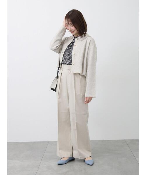 Te chichi TERRASSE パンツ 「セットアップ可」タックワイドパンツ