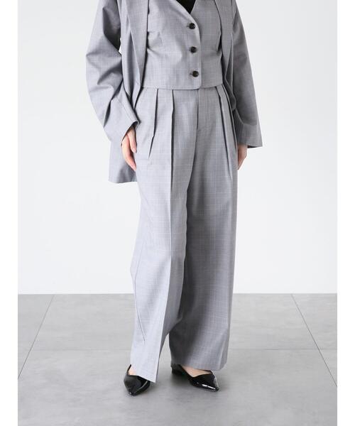 Te chichi TERRASSE パンツ 「セットアップ可」タックワイド