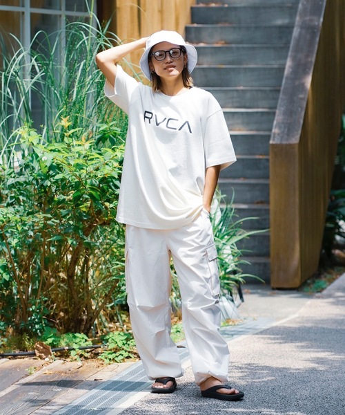 完売確実 売切れ前に RVCA BIG RVCA Ｔシャツ 着回し力抜群 RVCA tシャツ メンズ BIG VITAGE RED STITCH TEE Tシャツ