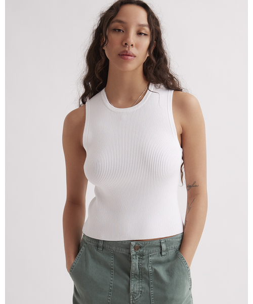 タンクトップ ノースリーブ Andie Muscle Tee レディース
