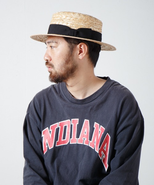 RACAL（ラカル） 帽子 ハット Wheat Braid Boater Hat メンズ