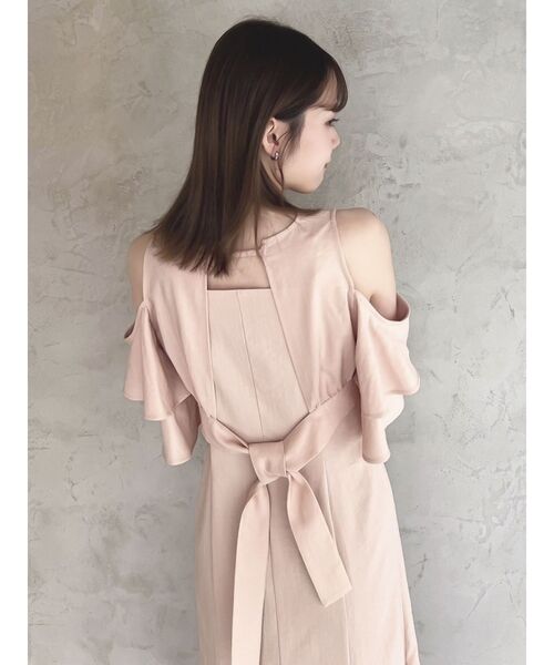 dazzlin 美品　カシュクールコンビタイトワンピース dazzlin（ダズリン）の「カシュクールコンビタイトワンピース