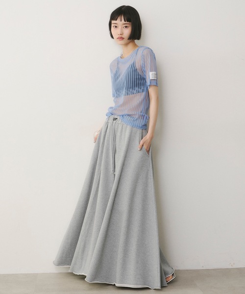 VIOLETTA tシャツ ストライプチュールTシャツ レディース