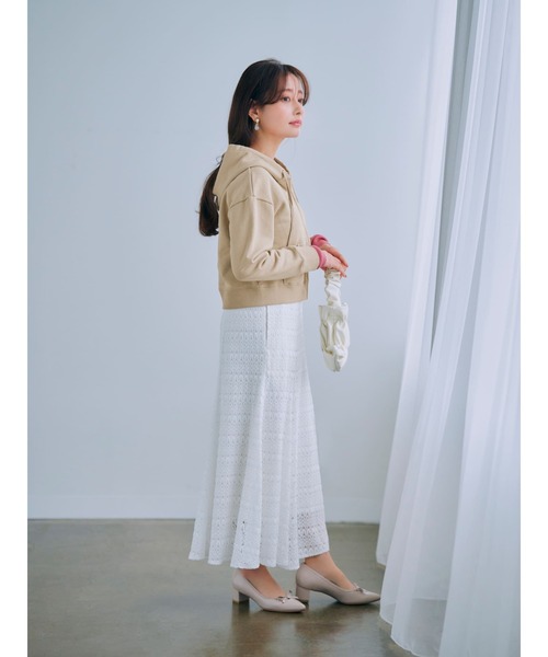 パーカー ジップアップちびパーカー「低身長・小柄女性