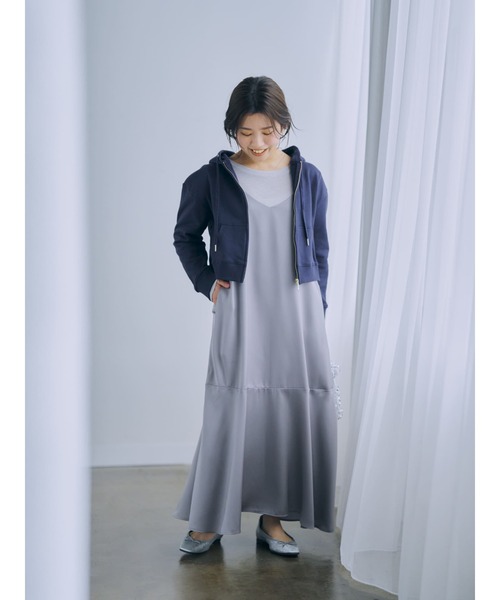 パーカー ジップアップちびパーカー「低身長・小柄女性
