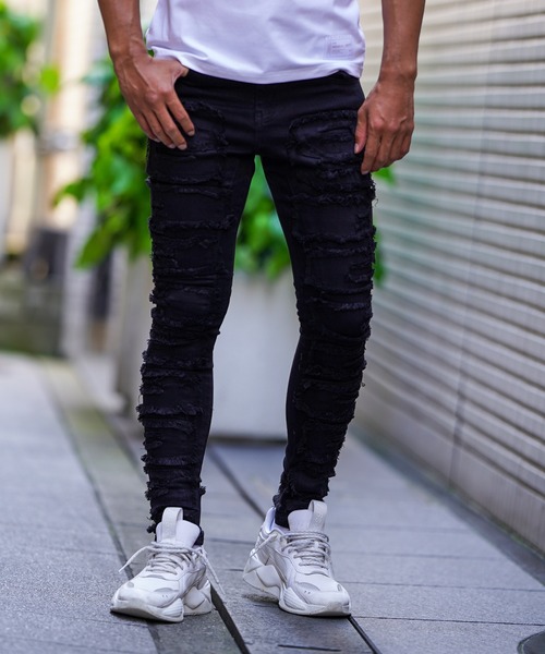 adamsJUGGLER（アダムスジャグラー） ジーンズ フリンジデニムロング