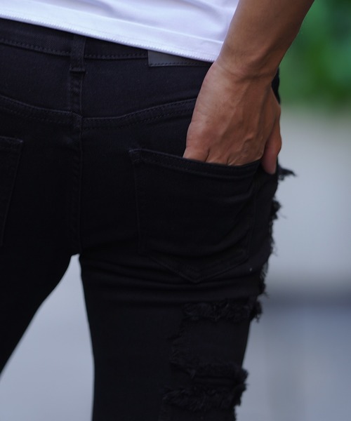 adamsJUGGLER（アダムスジャグラー） ジーンズ フリンジデニムロング