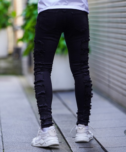 adamsJUGGLER（アダムスジャグラー） ジーンズ フリンジデニムロング