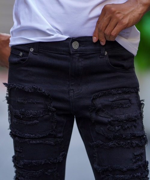 adamsJUGGLER（アダムスジャグラー） ジーンズ フリンジデニムロング