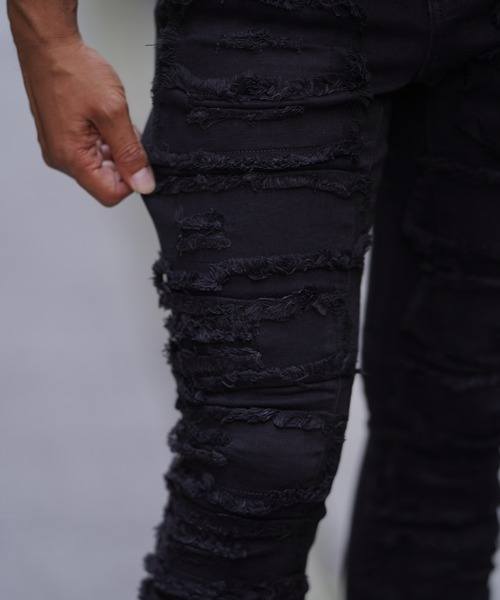 adamsJUGGLER（アダムスジャグラー） ジーンズ フリンジデニムロング