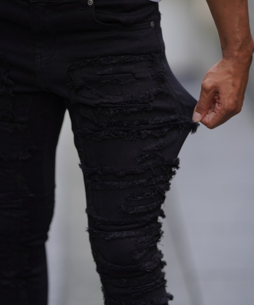 adamsJUGGLER（アダムスジャグラー） ジーンズ フリンジデニムロング