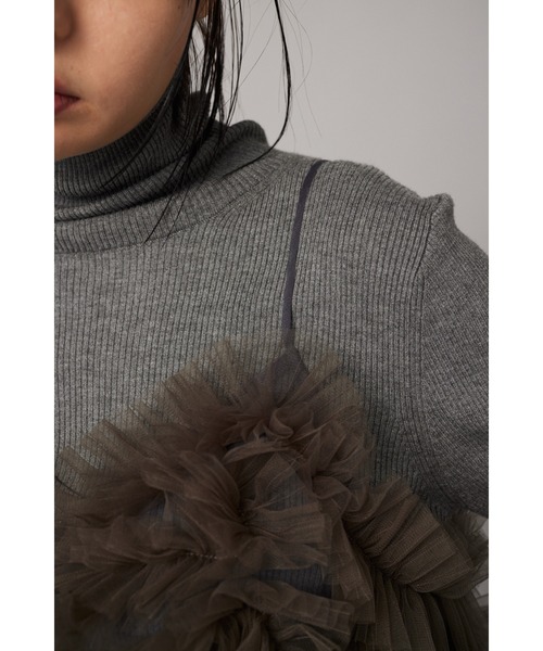 HeRIN.CYE メニーフリルビスチェ グレー HeRIN.CYE（ヘリンドットサイ）の「Many frill bustier メニー