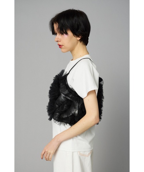 HeRIN.CYE キャミソール Many frill bustier メニーフリル