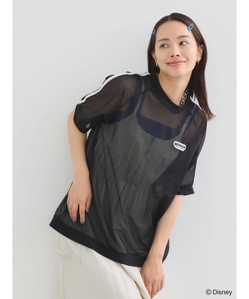tシャツ スワイフライス_バックメッシュプルオーバー レディース Disney tシャツ オズワルド/メッシュラインプルオーバー