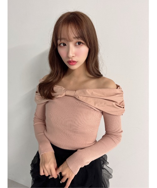 ダーリッチ オフショルダー ニットセーター Darich（ダーリッチ）の「オフショルダーケーブルニット（ニット
