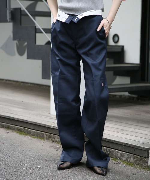 dickies ディッキーズ ダブルニー ネイビー 28×30 US Dickies ルーズ