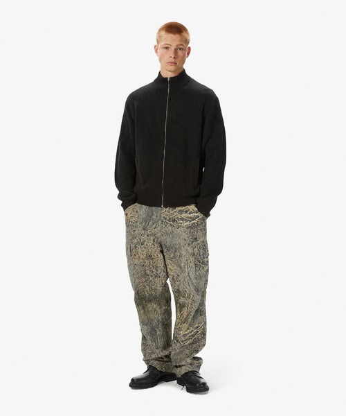 thisisneverthat ブラック カーディガン L セール】Washed Full Zip Cardigan（カーディガン/ボレロ